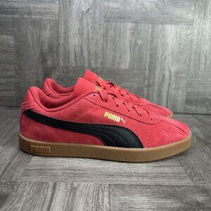 Puma Clubb II Era Women's size 6 Red Black Suede Casual Shoes 398886-17